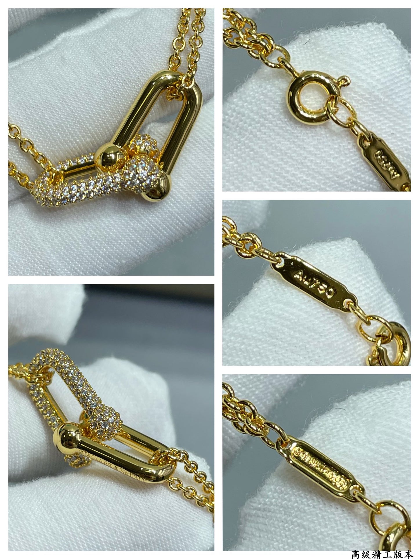 Nautical buckle chain rope pendant