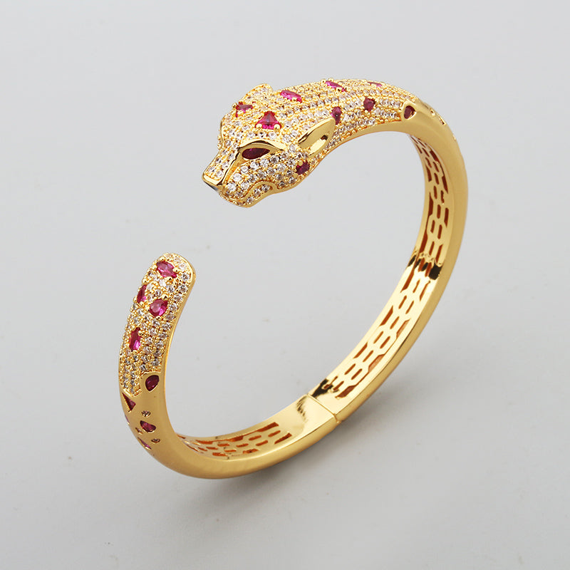 Colorful diamond bangle