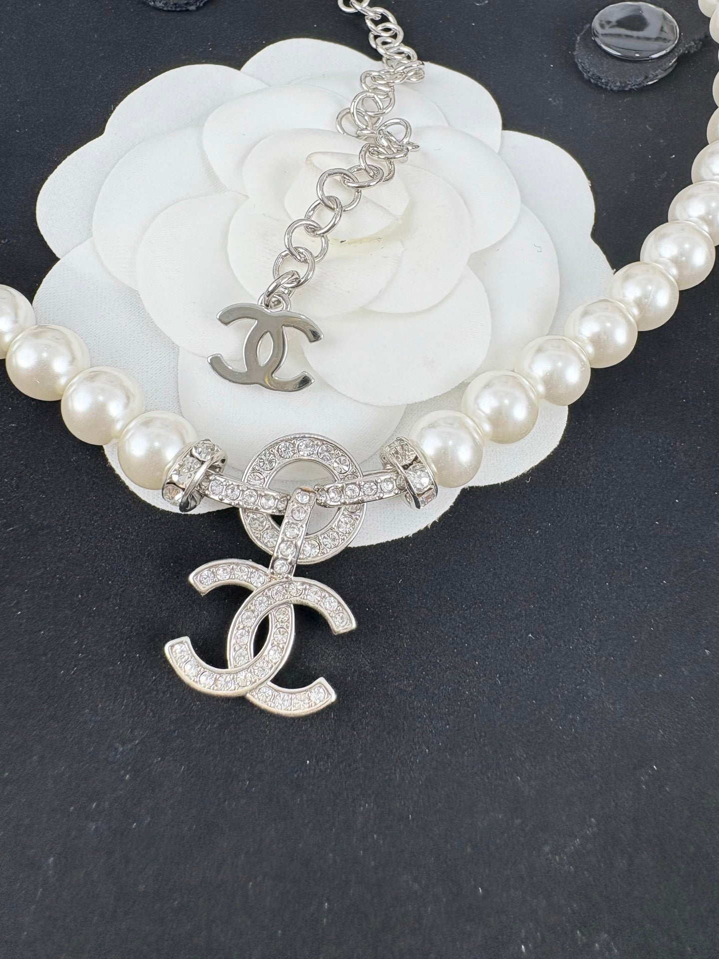 Pearl Double C Necklace
