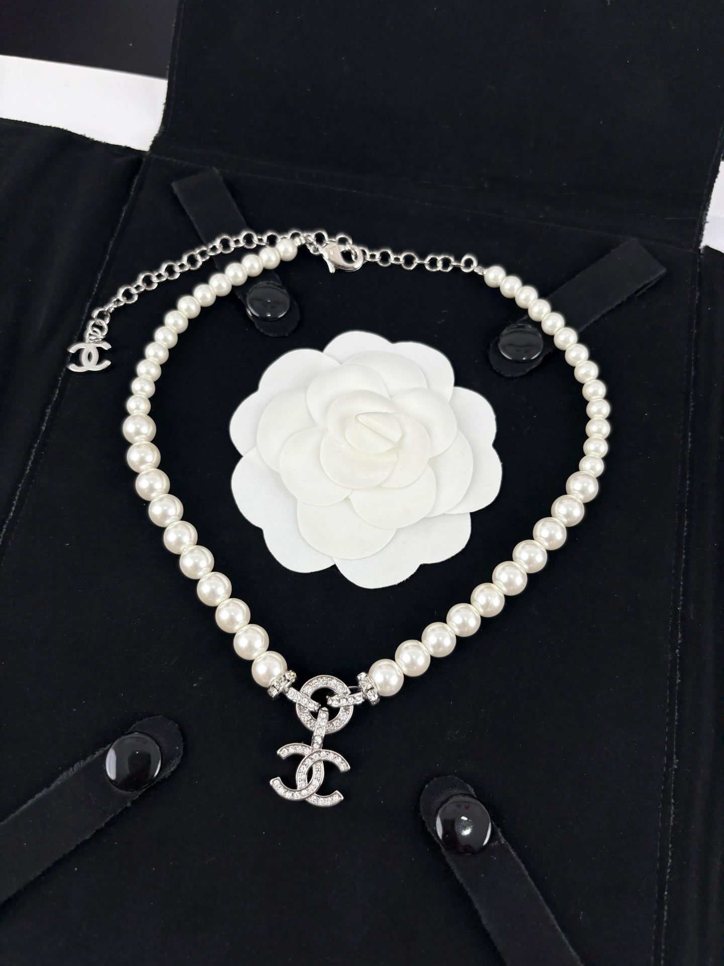 Pearl Double C Necklace