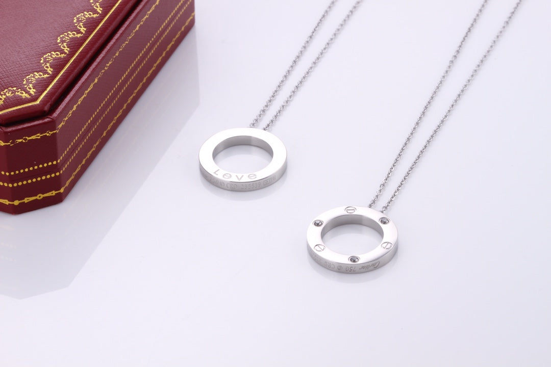 large disc necklace