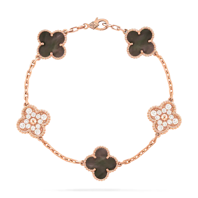 Interval gold and diamond bracelet