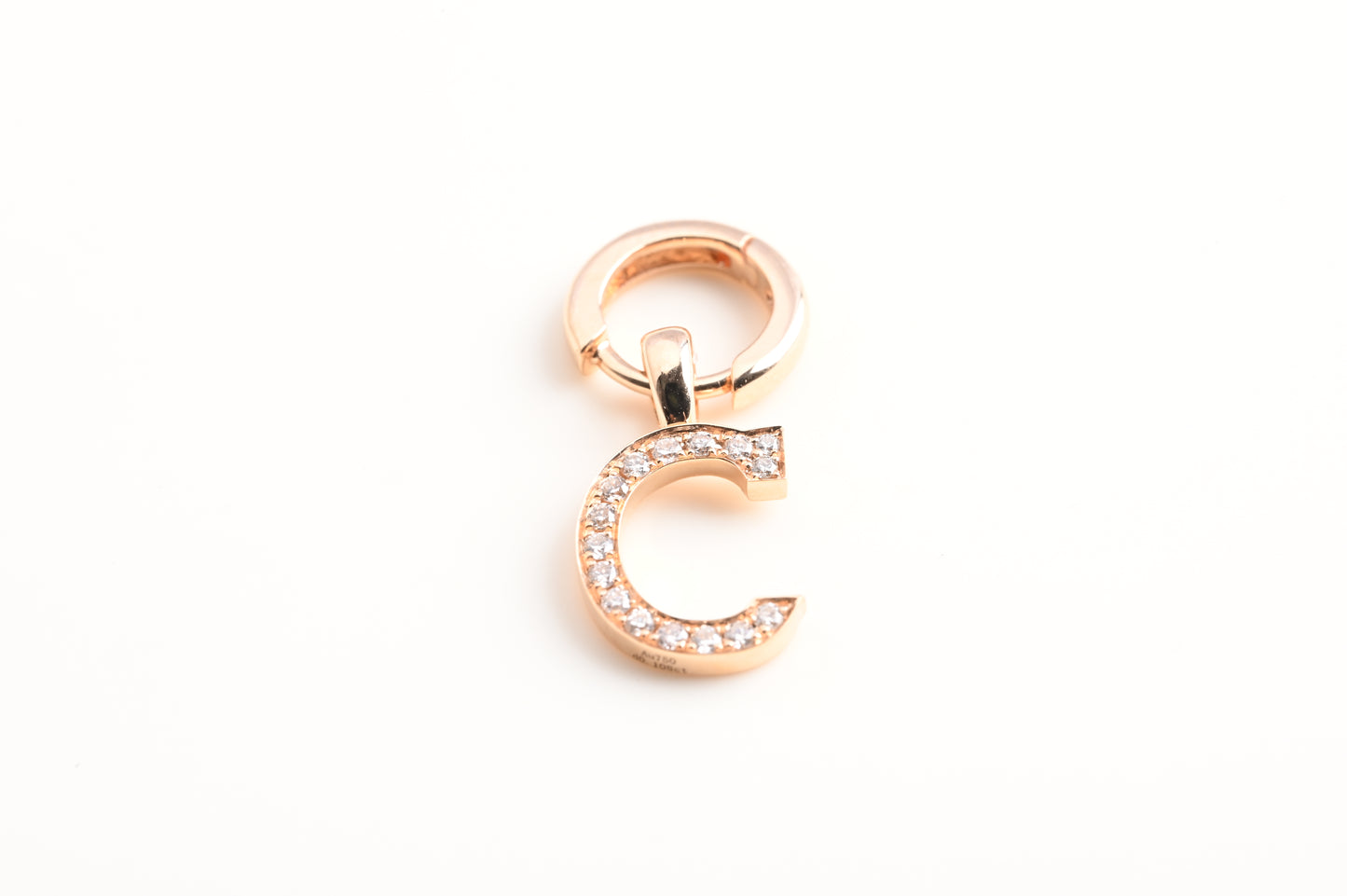 diamond letter earrings