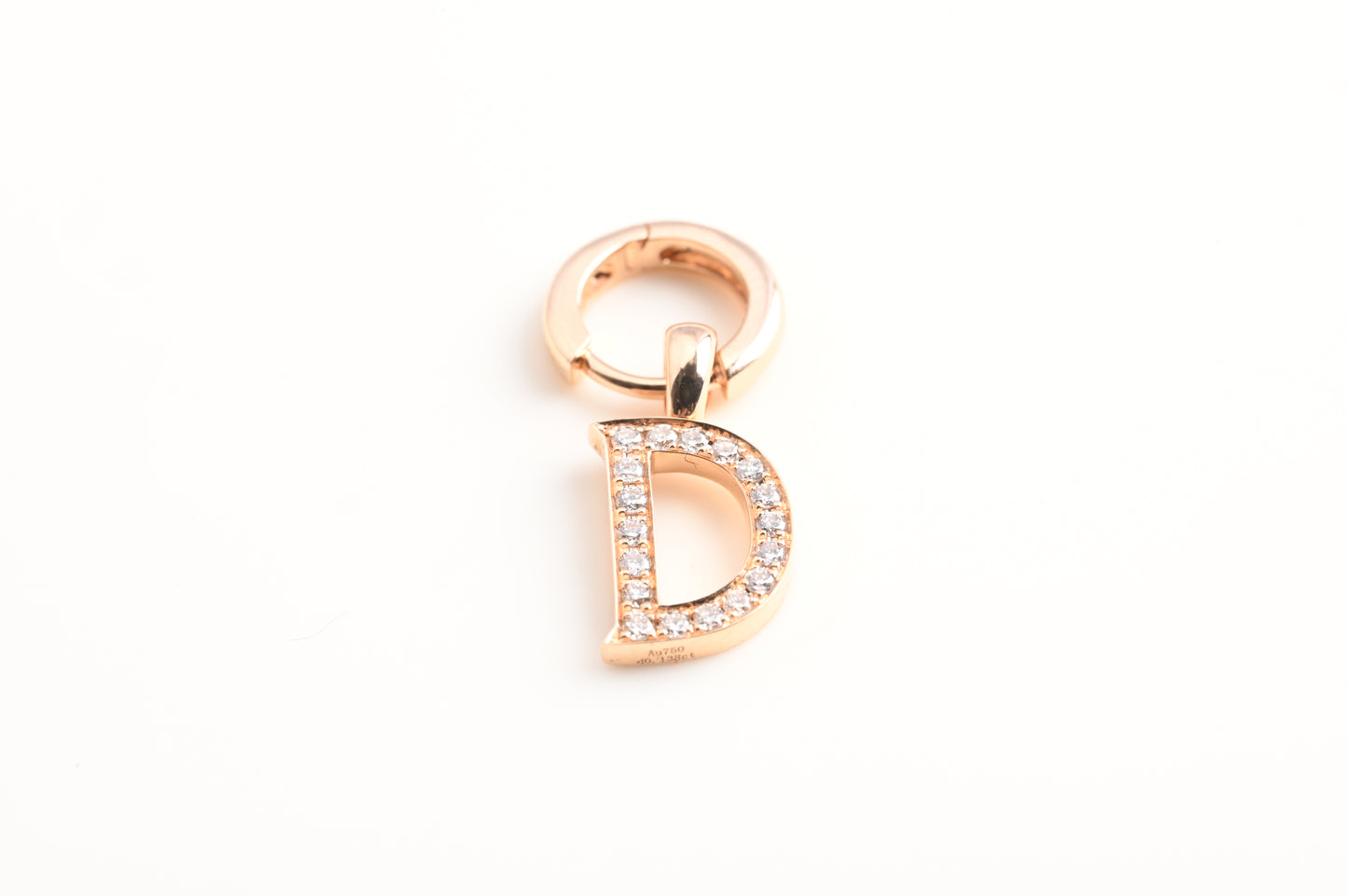 diamond letter earrings