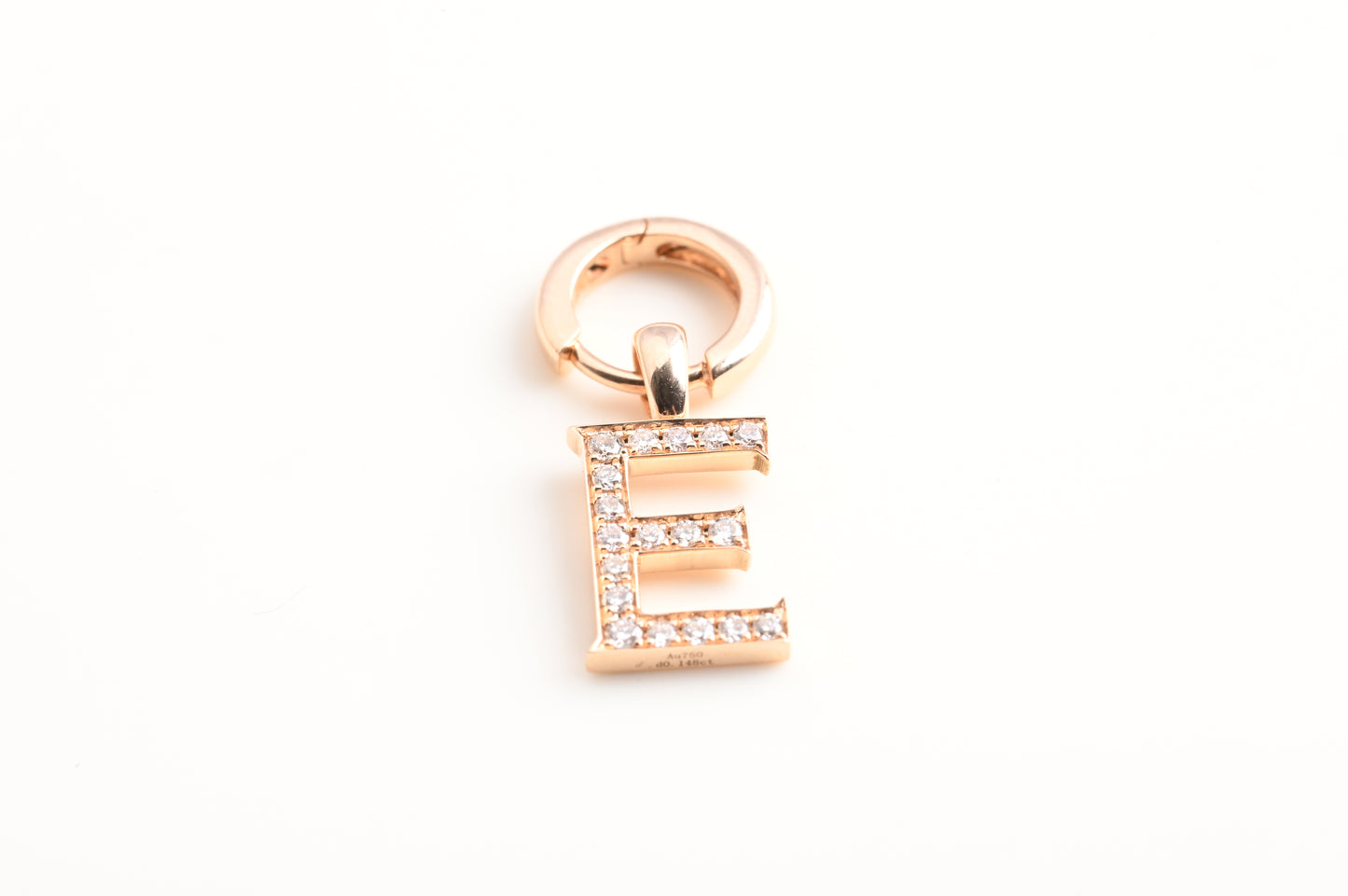diamond letter earrings