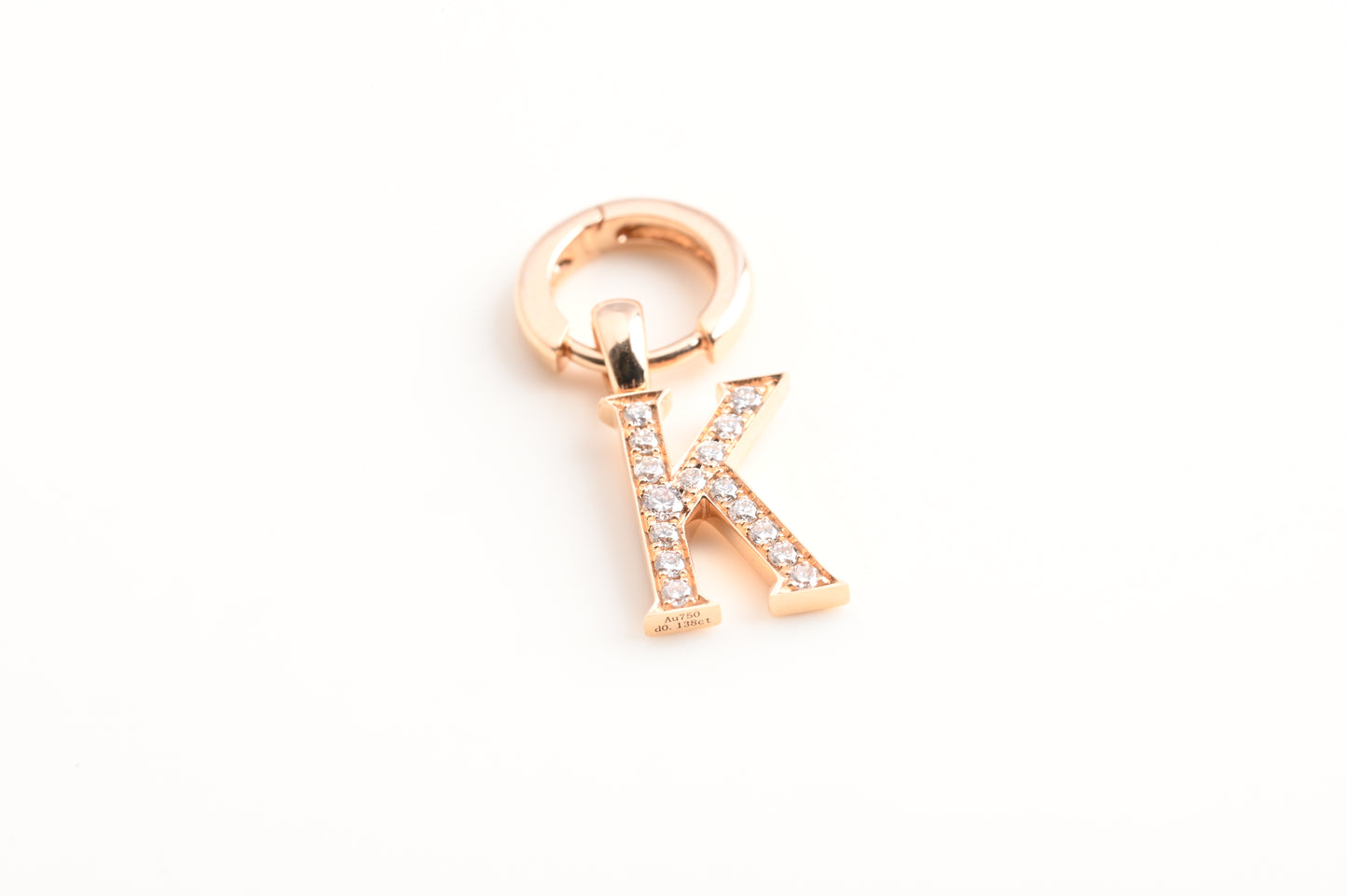diamond letter earrings