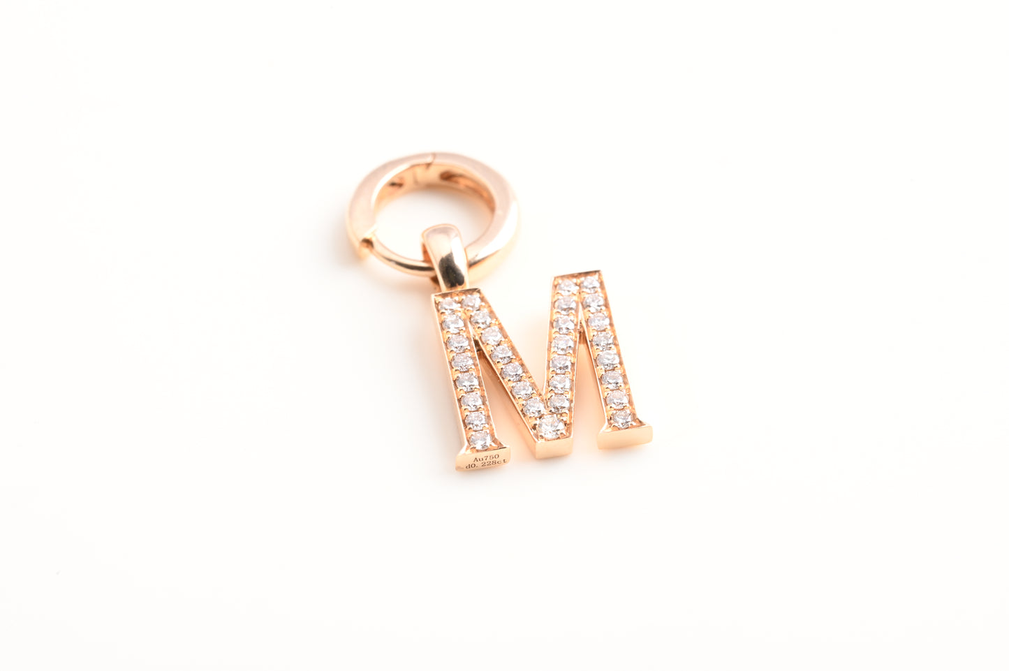 diamond letter earrings