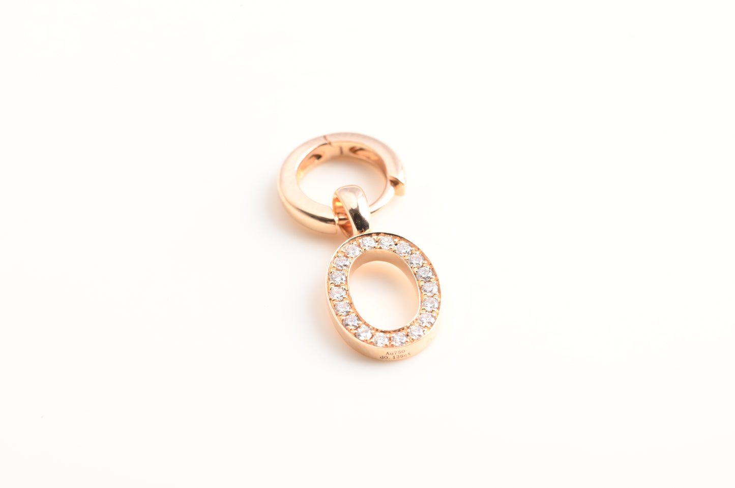diamond letter earrings
