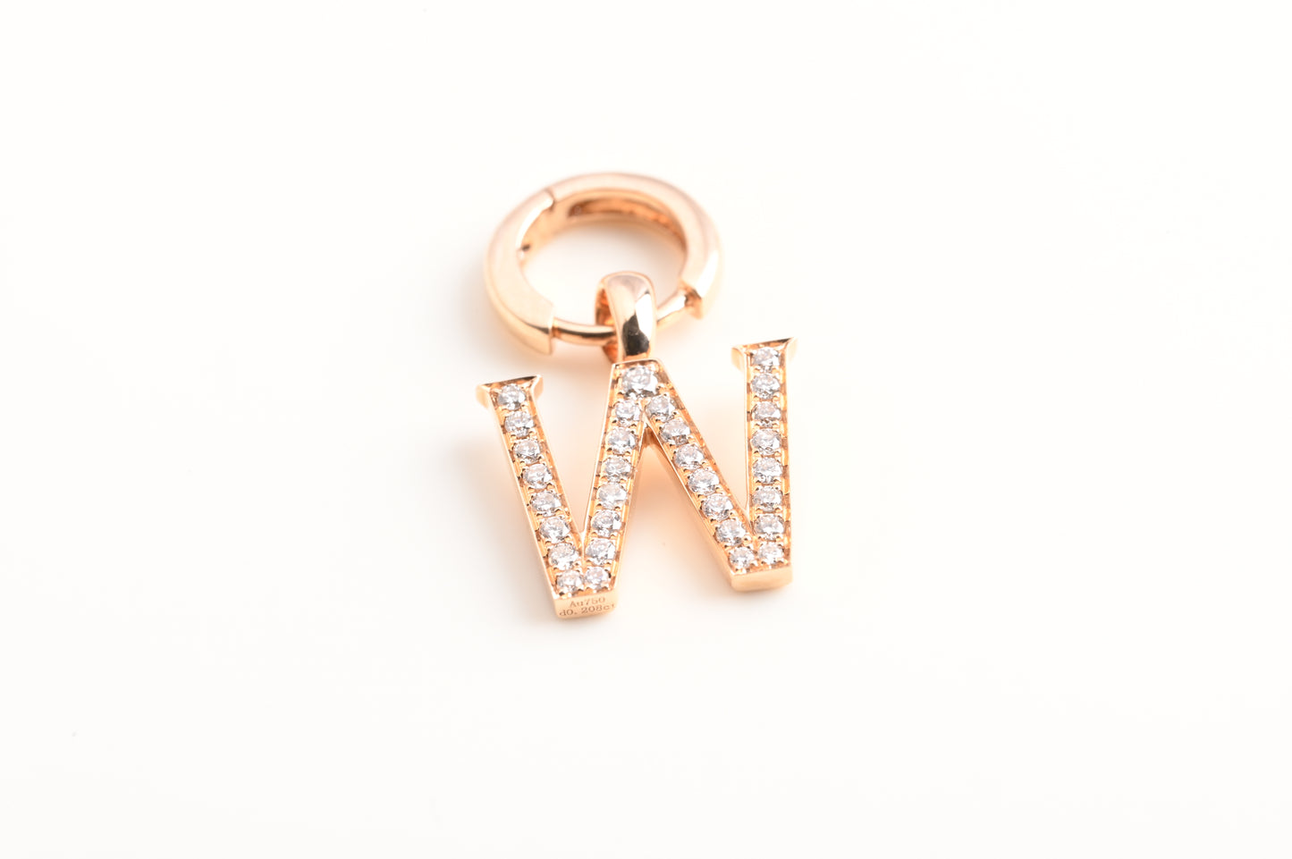 diamond letter earrings