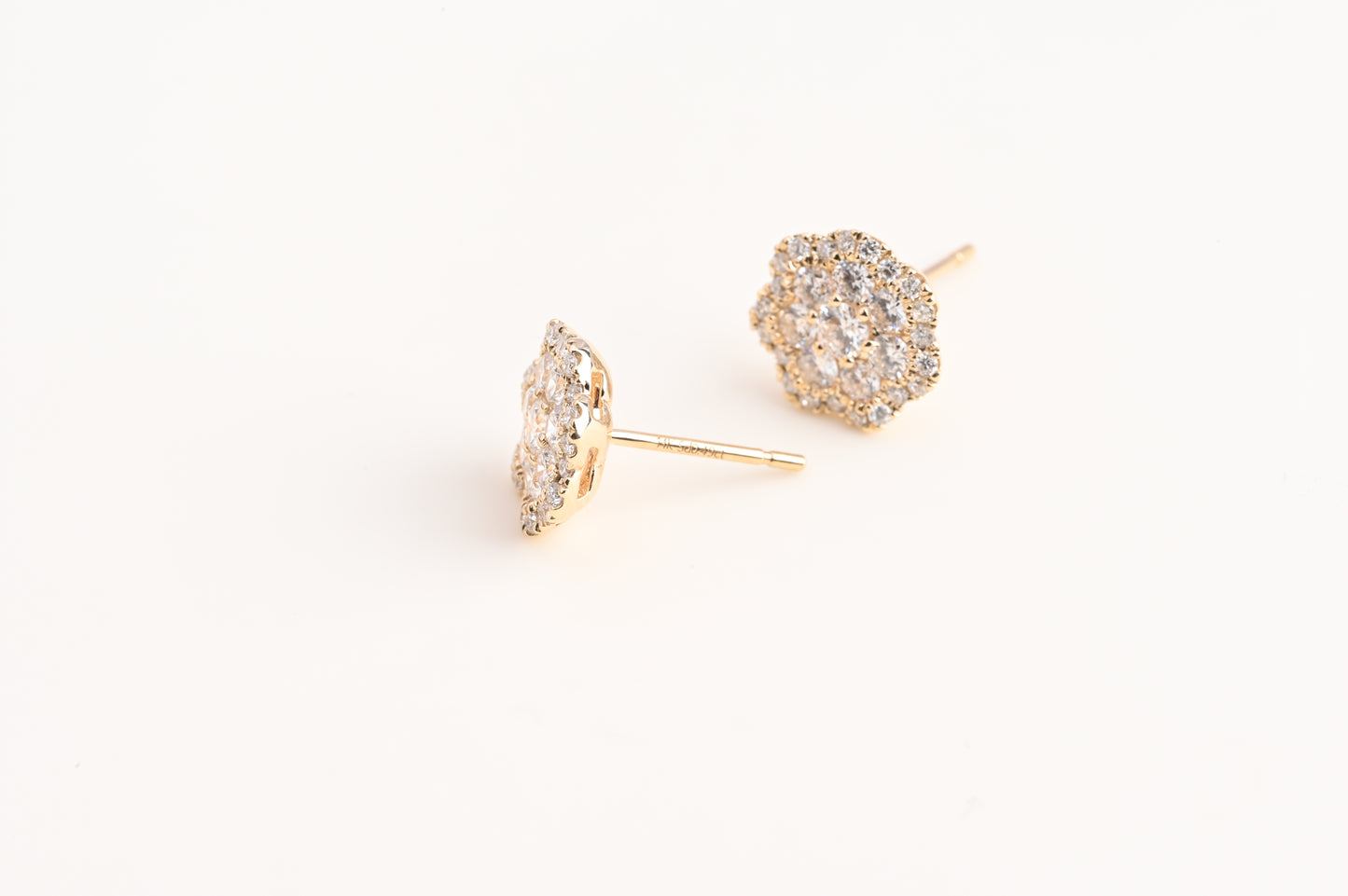floral earring studs