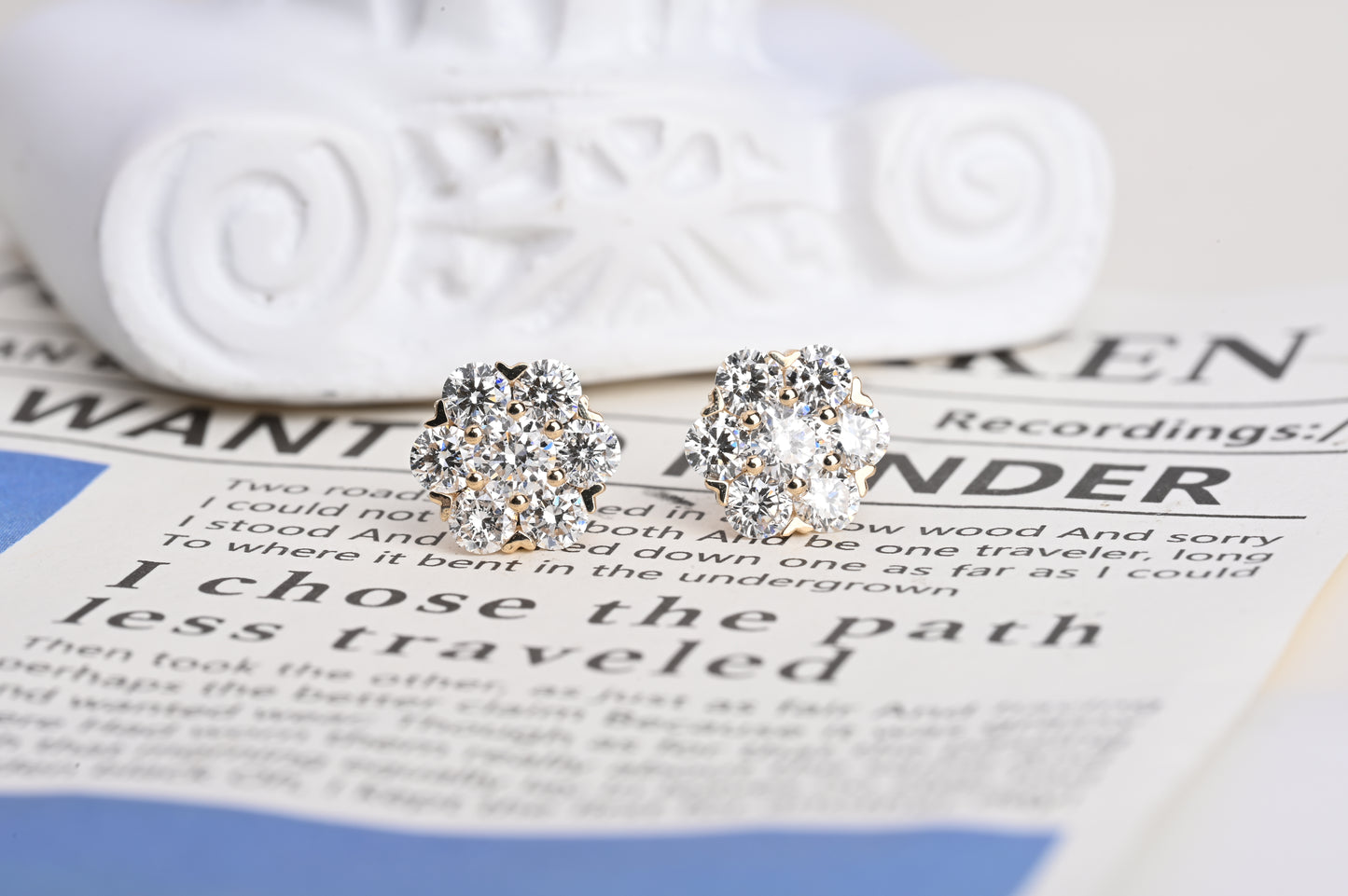 dreamy petal earrings