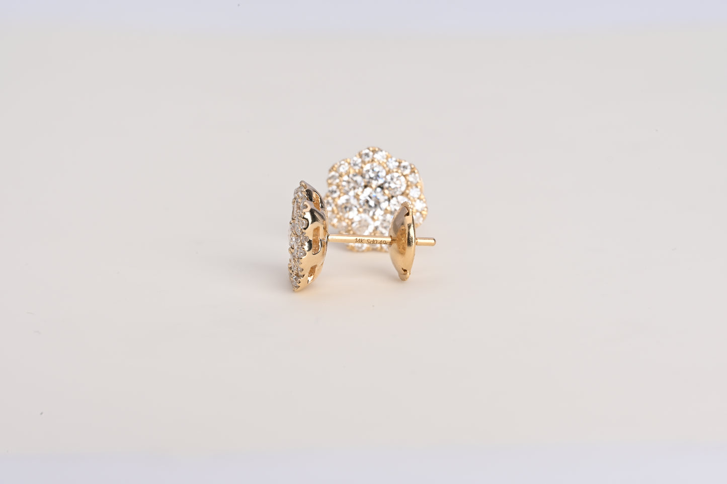 floral earring studs