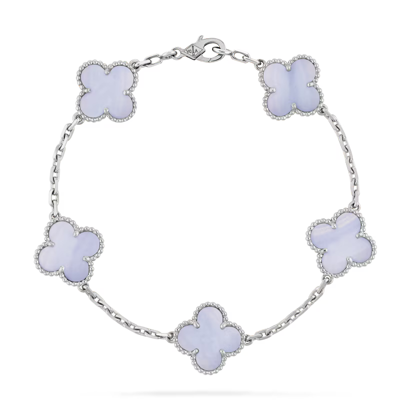 Purple chalcedony bracelet