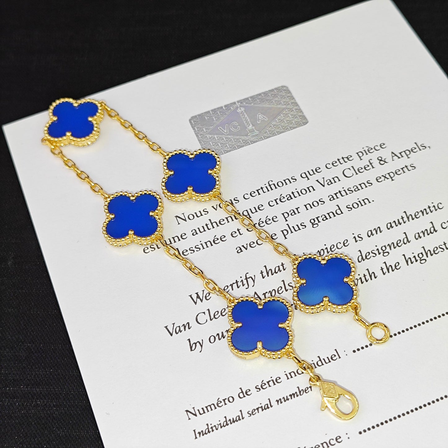 Blue agate bracelet