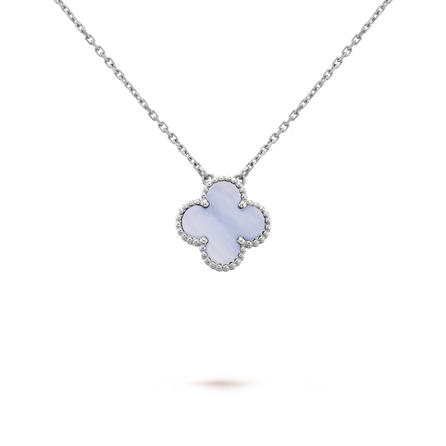 Purple chalcedony necklace