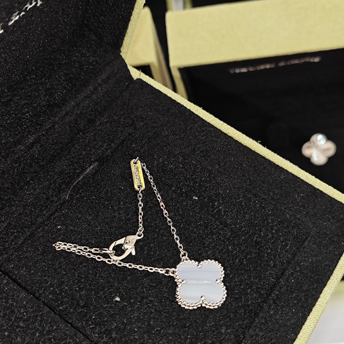 Purple chalcedony necklace