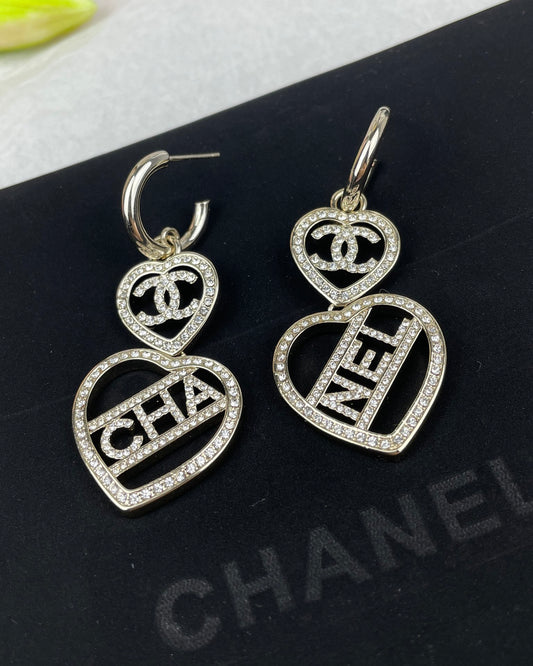 Love diamond earrings