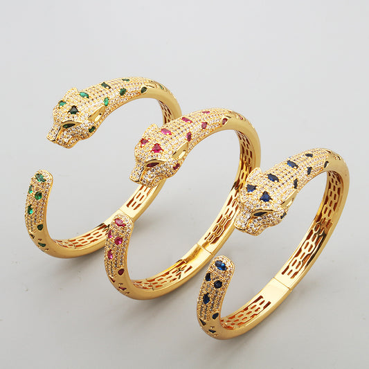 Colorful diamond bangle