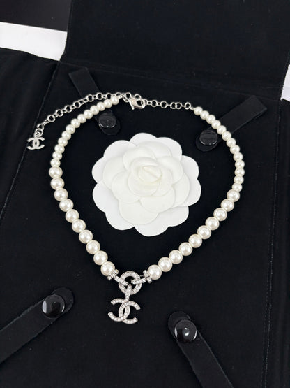 Pearl Double C Necklace