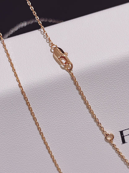 Diamond lock necklace