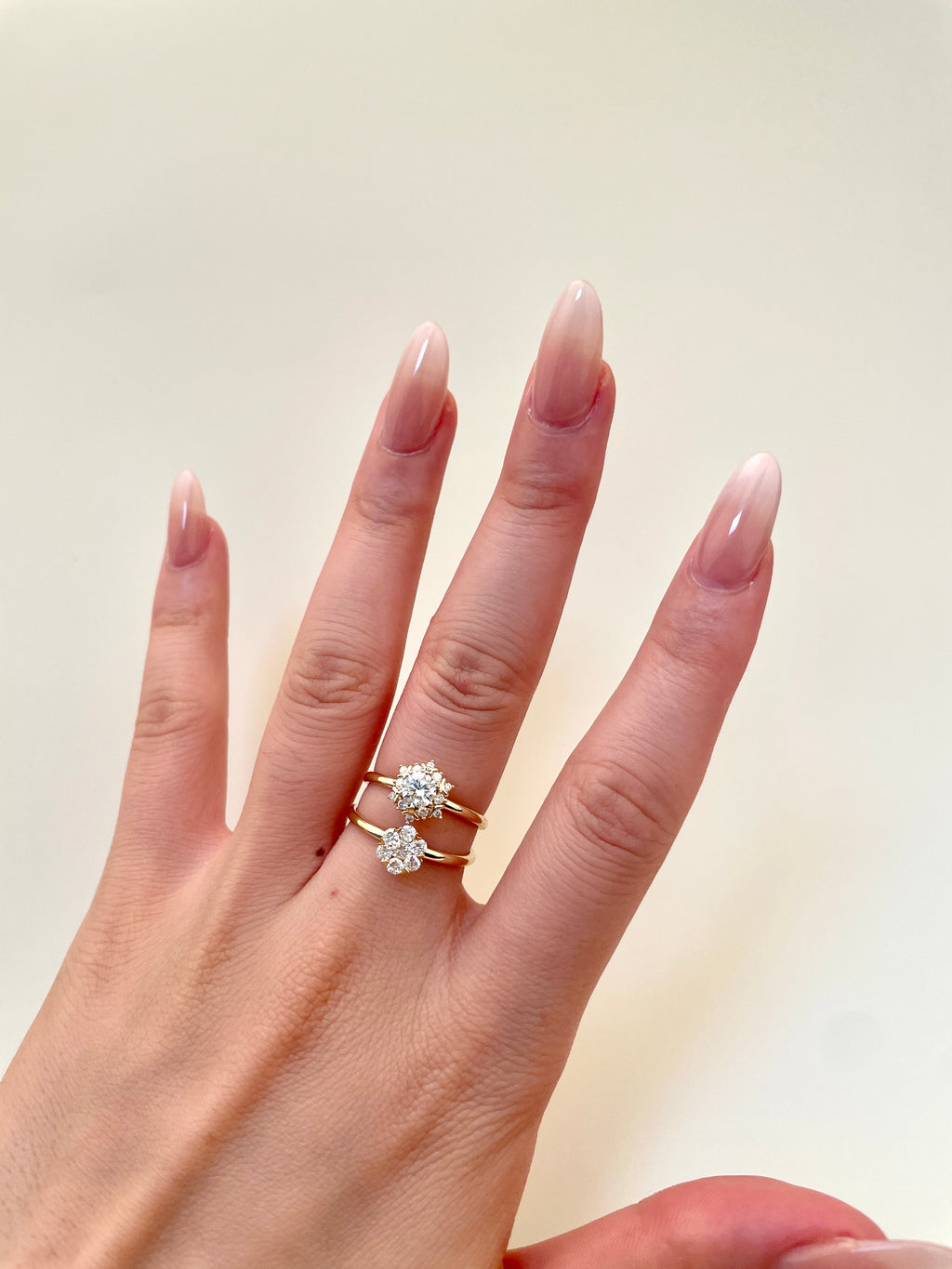 Diamantring med fortryllet fyrværkeri