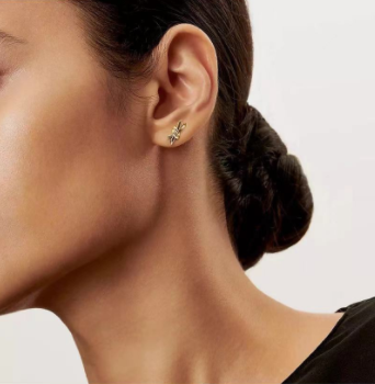 Guilloche earrings