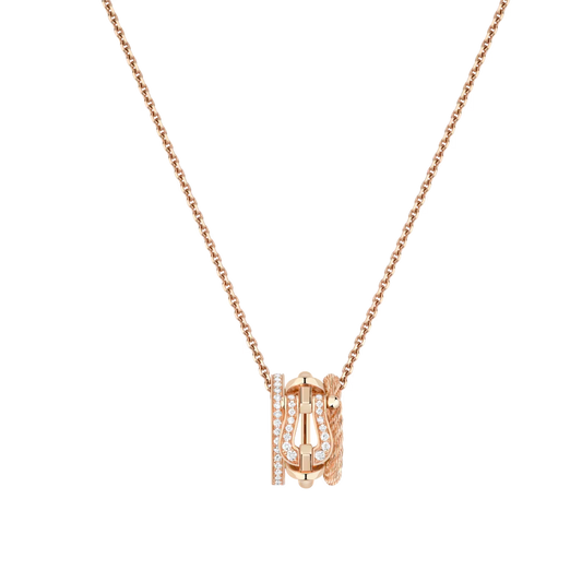 Nautical buckle chain rope pendant
