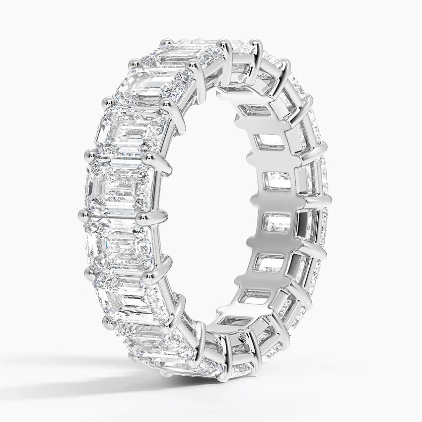 Emerald Eternity Diamond Ring