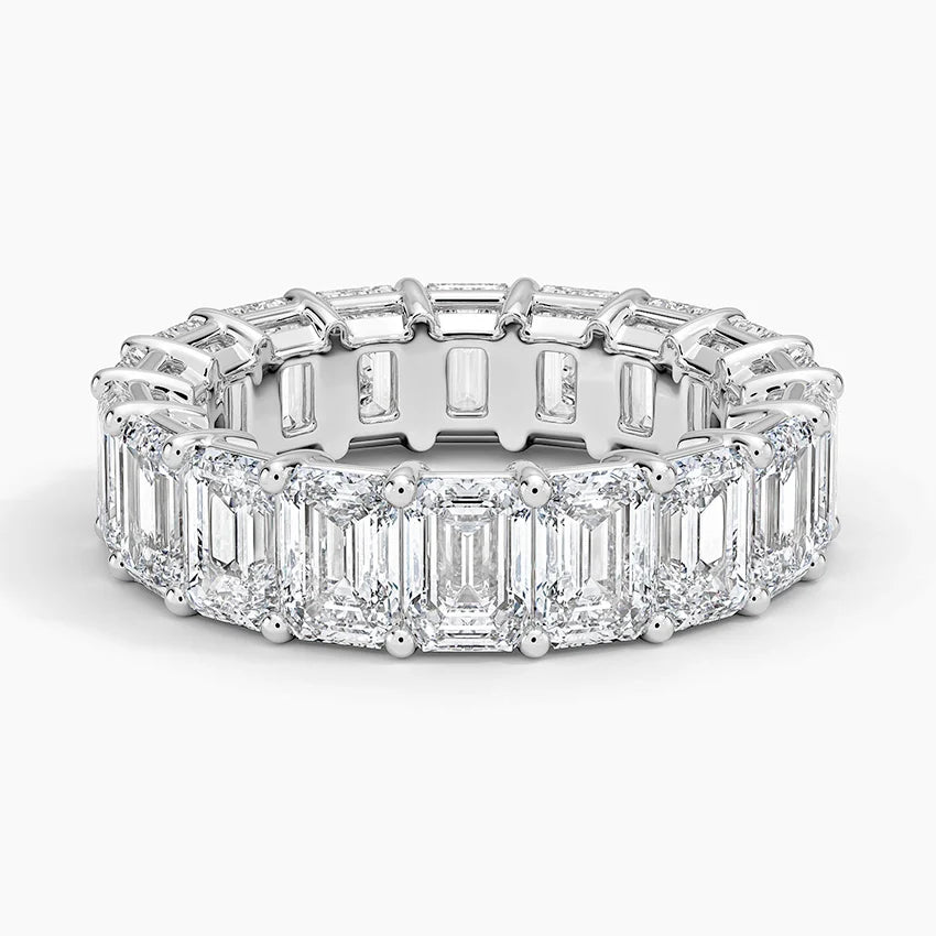 Emerald Eternity Diamond Ring