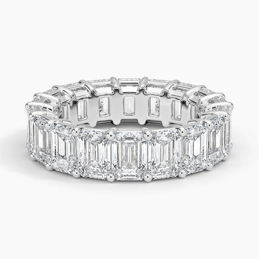 Emerald Eternity Diamond Ring