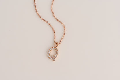 diamond letter earrings