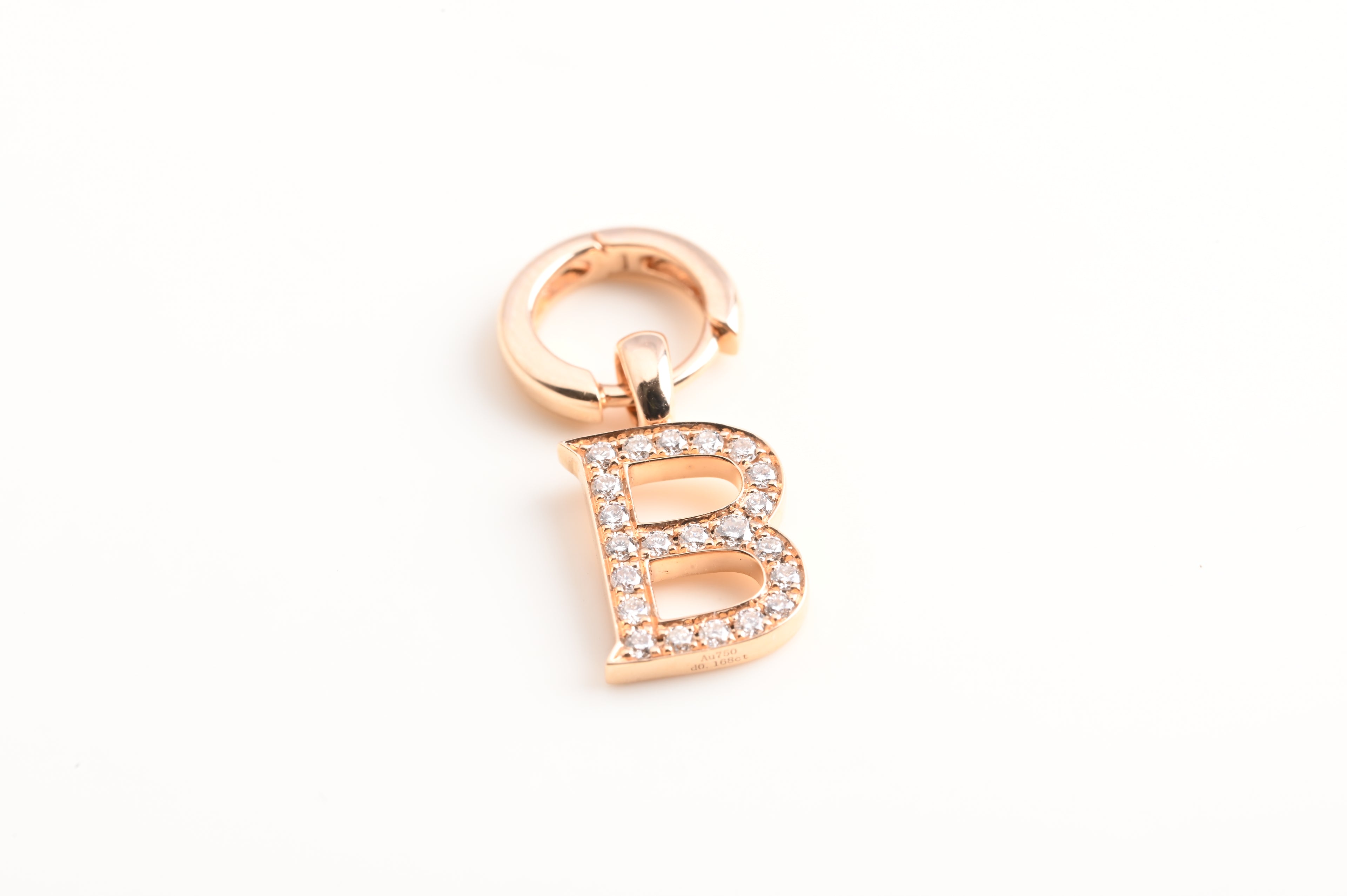 diamond letter earrings
