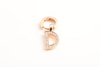 diamond letter earrings