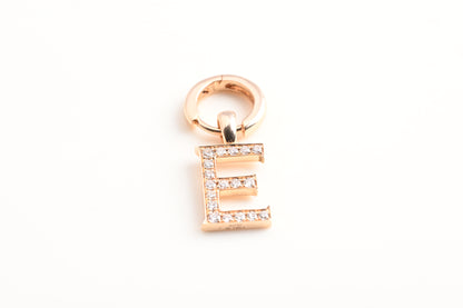 diamond letter earrings