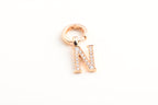 diamond letter earrings