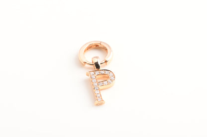 diamond letter earrings
