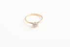 14K Gold Diamond Halo Ring