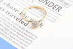 14K Gold Diamond Halo Ring