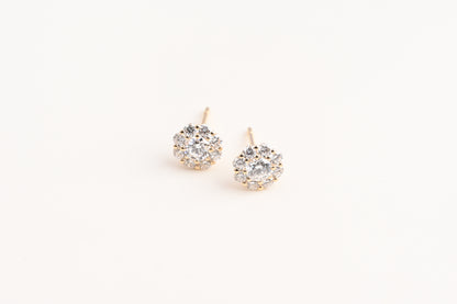 floral earring studs
