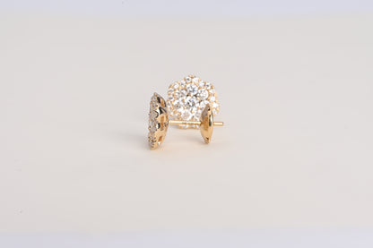floral earring studs