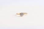 14K Gold Diamond Halo Ring