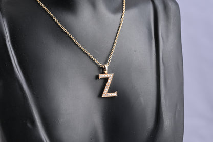 letter necklace