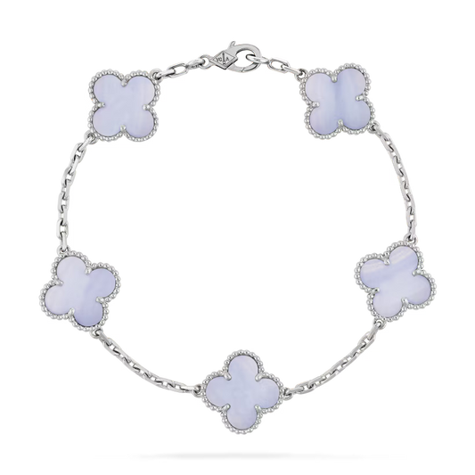 Purple chalcedony bracelet