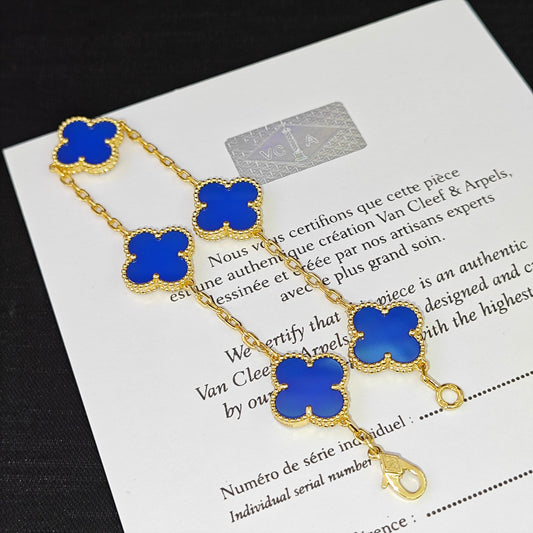 Blue agate bracelet