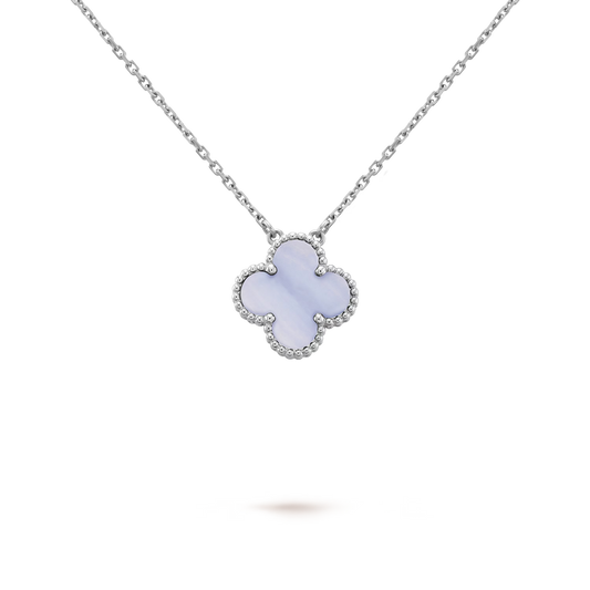 Purple chalcedony necklace